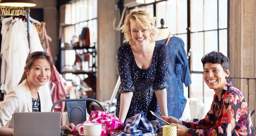 Fashion Designers work as a team work