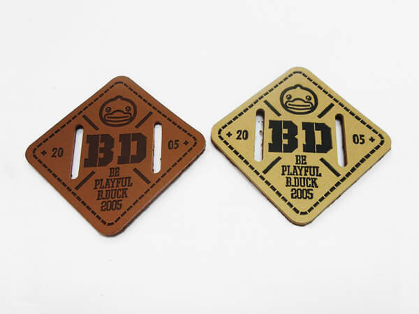 Embossed Leather Labels