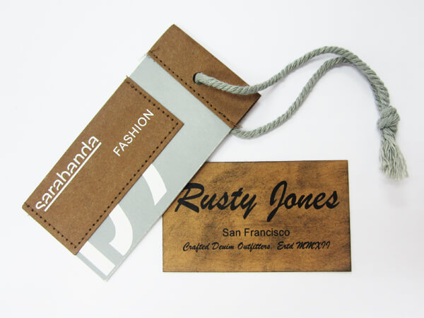2 Different Leather Hang Tags