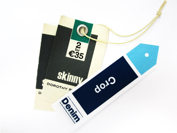 Different Canvas Hang Tags for Clothing